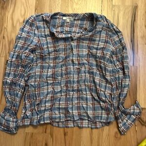 Madewell Plaid Top